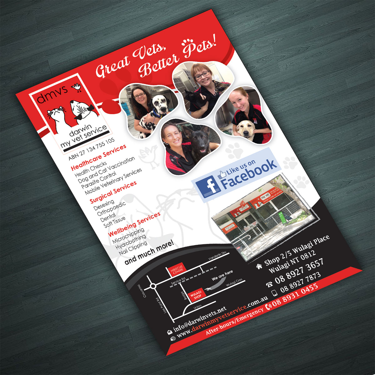 Flyer Design by Ramchander for Darwin My Vet Service | Design #4013891