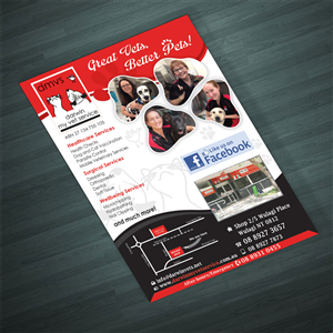 Diseño de Flyer por Ramchander para Darwin My Vet Service | Diseño #4030302