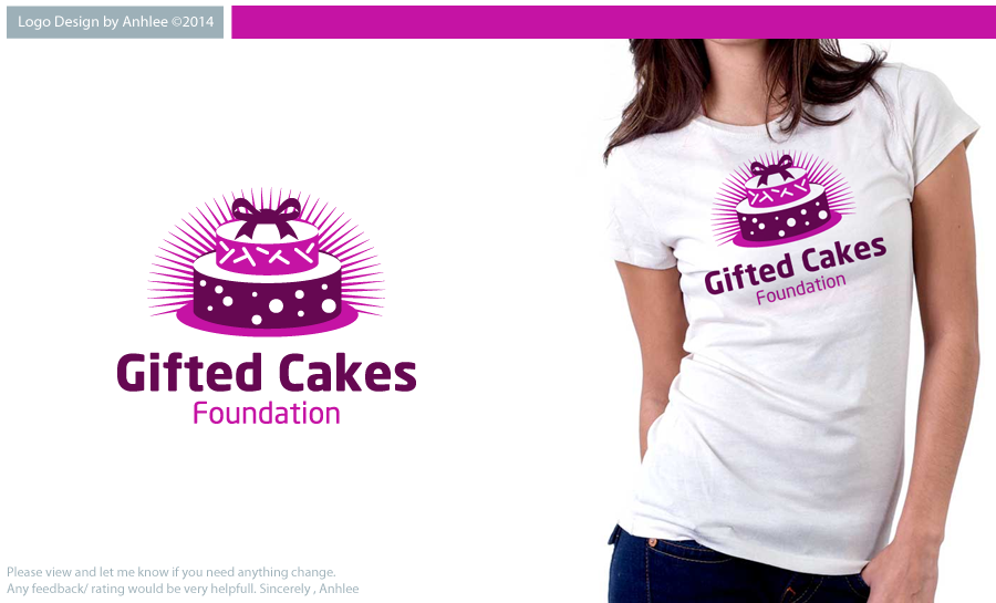 Logo-Design von Anhlee für Gifted Cakes Foundation, Inc. | Design #3995797
