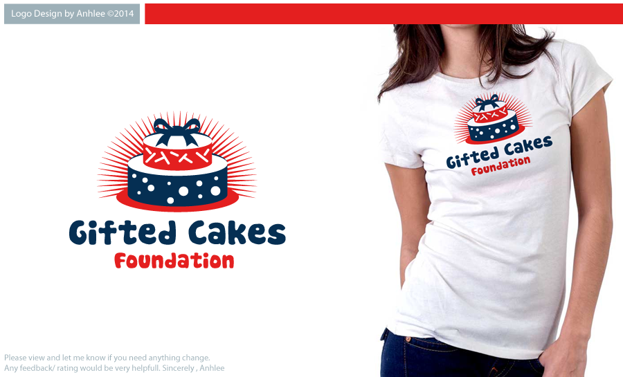 Logo Design by Anhlee for Gifted Cakes Foundation, Inc. | Design #3996536
