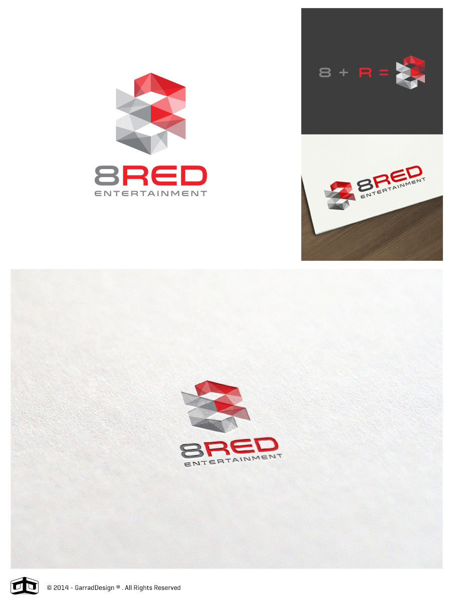 Logo Design by garrad for 8RED ENTERTAINMENT | Design #3999603