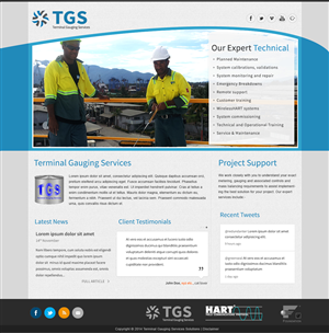 Diseño Web por webxvision para terminal gauging services | Diseño: #3948436
