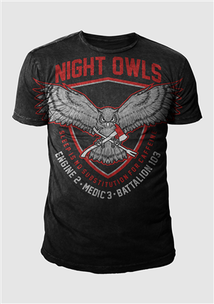 Night Owls T-shirt design | Diseño de Camiseta por 777SKY