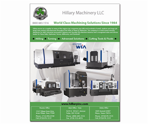 Werbe-Design von artculturz_sd für Hillary Machinery Inc | Design: #3972852