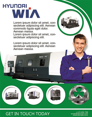 Werbe-Design von 9tnine für Hillary Machinery Inc | Design: #3936857