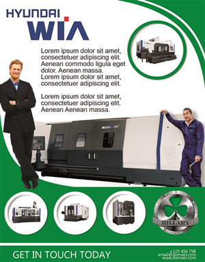 Werbe-Design von 9tnine für Hillary Machinery Inc | Design: #3936861