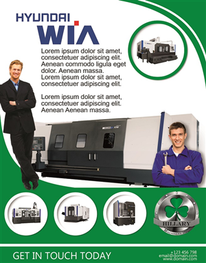 Werbe-Design von 9tnine für Hillary Machinery Inc | Design: #3936869