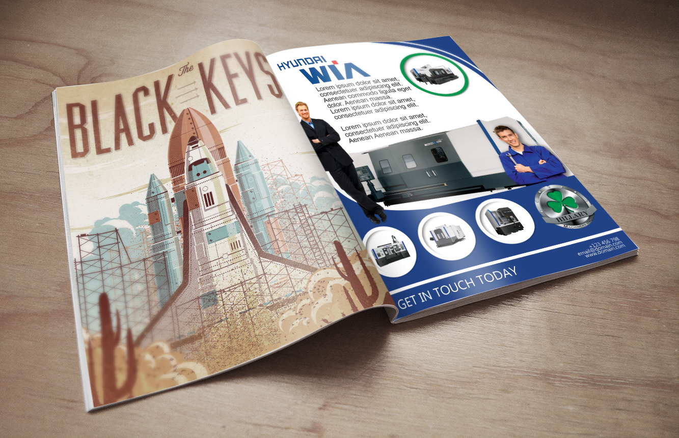 Advertisement Design by 9tnine for Hillary Machinery Inc | Design #3938896