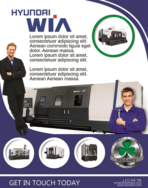 Werbe-Design von 9tnine für Hillary Machinery Inc | Design: #3938953