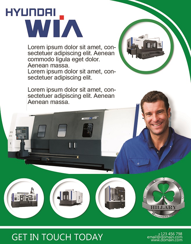 Werbe-Design von 9tnine für Hillary Machinery Inc | Design #3943464