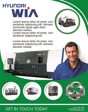 Werbe-Design von 9tnine für Hillary Machinery Inc | Design: #3943464