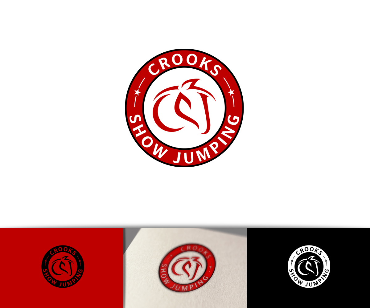 Logo Design by raph for Crooks Show Jumping | Design #3932954