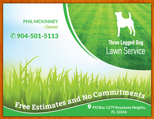 Postkarten-Design von Sbss für Three Legged Dog | Design: #3976519