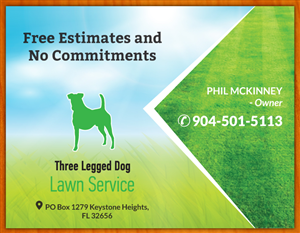 Postkarten-Design von Sbss für Three Legged Dog | Design: #3976521