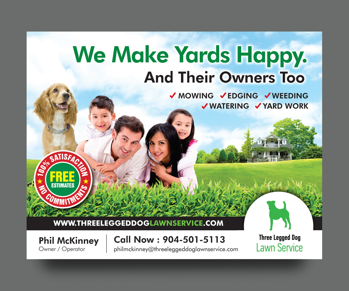 Postkarten-Design von rkailas für Three Legged Dog | Design #3992107