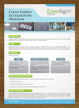 Brochure Design by Sbss for Enerdigm Ventures | Design: #3940604