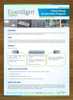 Brochure Design by Sbss for Enerdigm Ventures | Design: #3940606