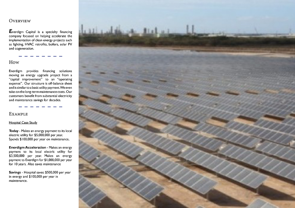 Brochure Design by Maffewsdesign for Enerdigm Ventures | Design #3954302