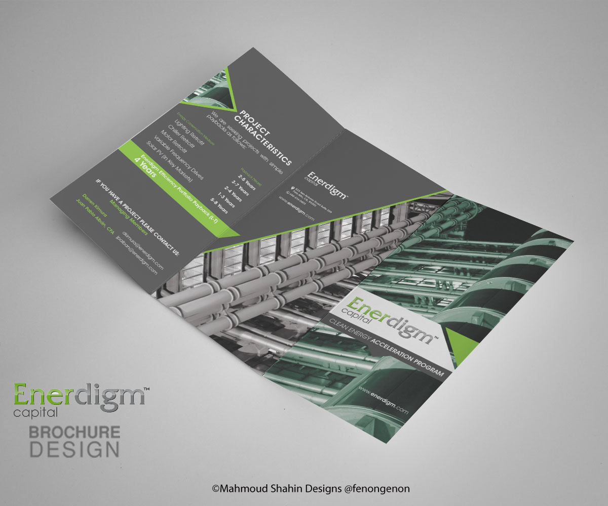 Brochure Design by Mahmoud Shahin for Enerdigm Ventures | Design #3934285