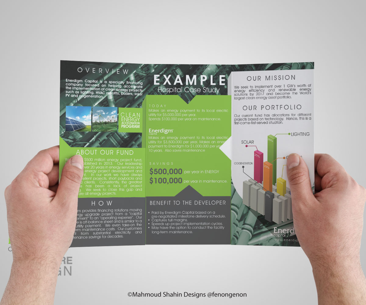 Brochure Design by Mahmoud Shahin for Enerdigm Ventures | Design #3934286