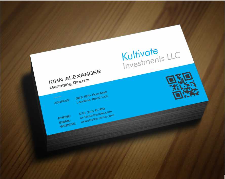 Diseño de Tarjeta de Presentación por AwsomeD para Kultivate Investments LLC | Diseño #3929245