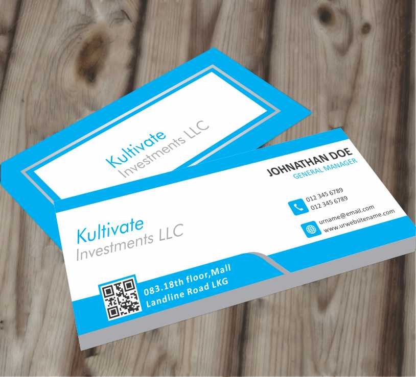 Diseño de Tarjeta de Presentación por AwsomeD para Kultivate Investments LLC | Diseño #3929246