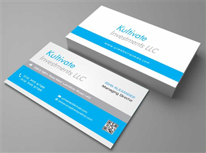 Business Card Design by AwsomeD for Kultivate Investments LLC | Design #3929249