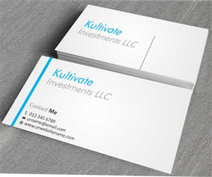 Diseño de Tarjeta de Presentación por AwsomeD para Kultivate Investments LLC | Diseño: #3929253