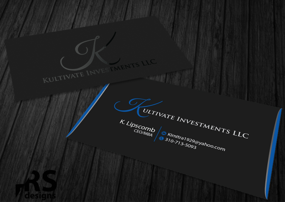 Diseño de Tarjeta de Presentación por RS designs para Kultivate Investments LLC | Diseño: #3972077