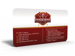 Diseño de Tarjeta de Presentación por Hardcore Design para Ponderosa High School | Diseño: #3971871