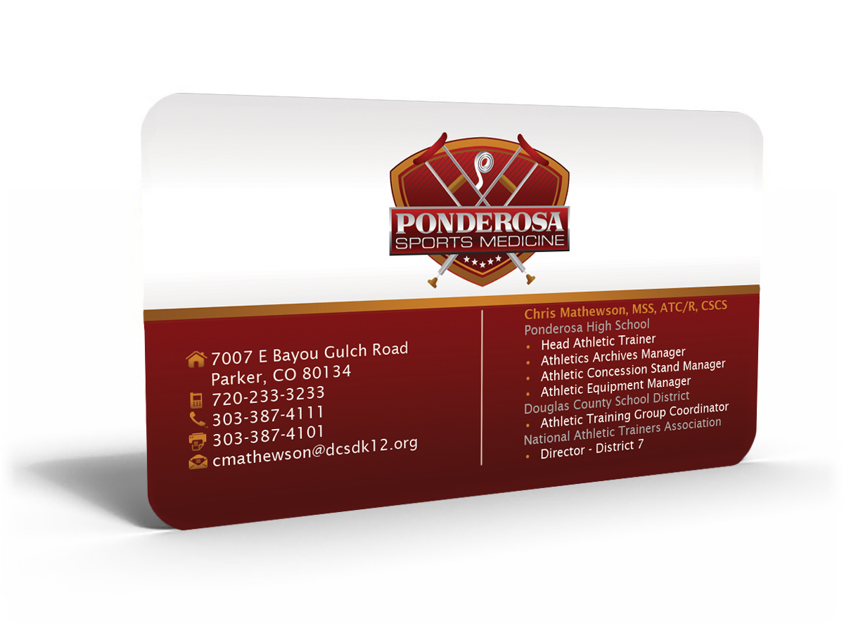Design de Carte de Visite par Hardcore Design pour Ponderosa High School | Design #3971963