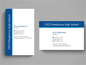 Diseño de Tarjeta de Presentación por shaikhdesign para Ponderosa High School | Diseño: #3930521