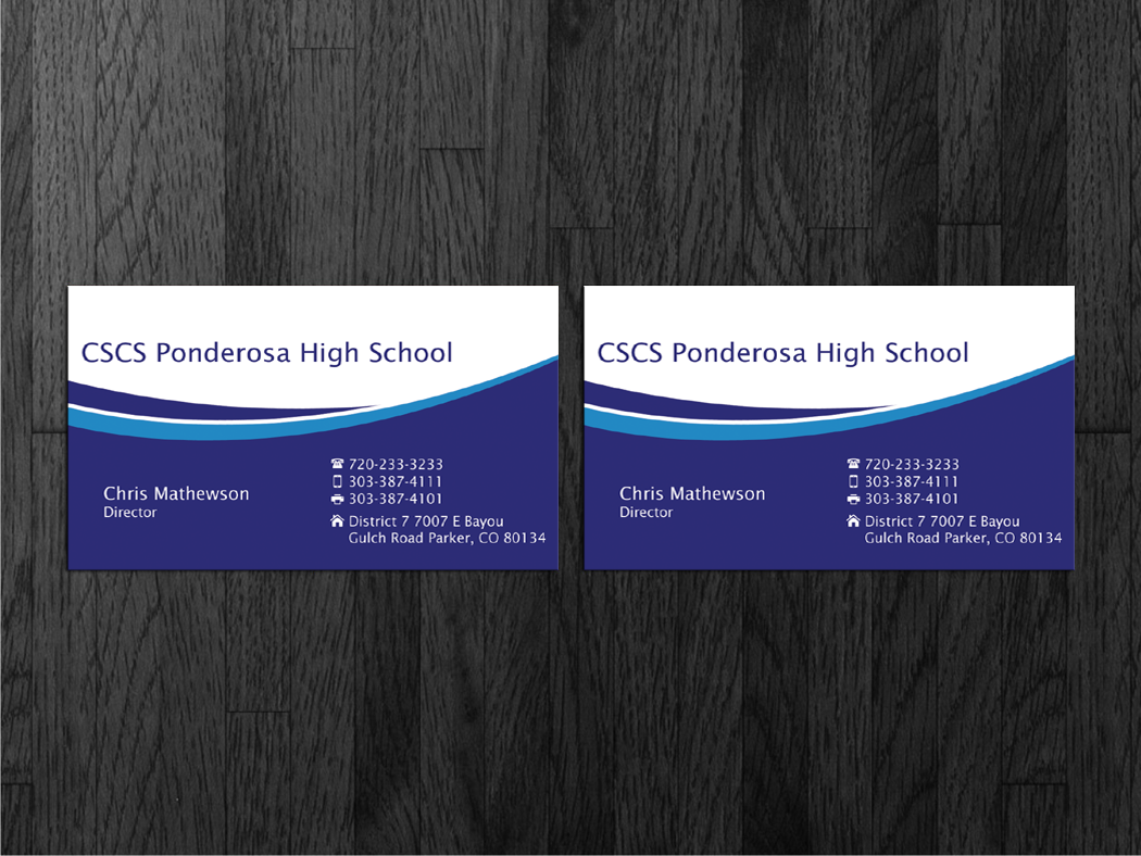 Business Card Design by shaikhdesign for Ponderosa High School | Design #3930670