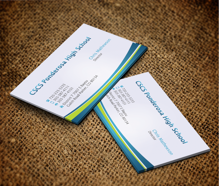 Business Card Design by shaikhdesign for Ponderosa High School | Design #3930777