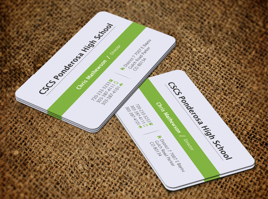 Business Card Design by shaikhdesign for Ponderosa High School | Design #3930787