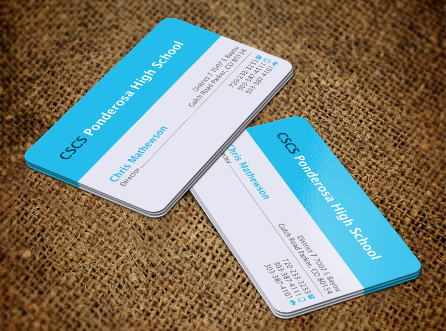 Business Card Design by shaikhdesign for Ponderosa High School | Design #3930858