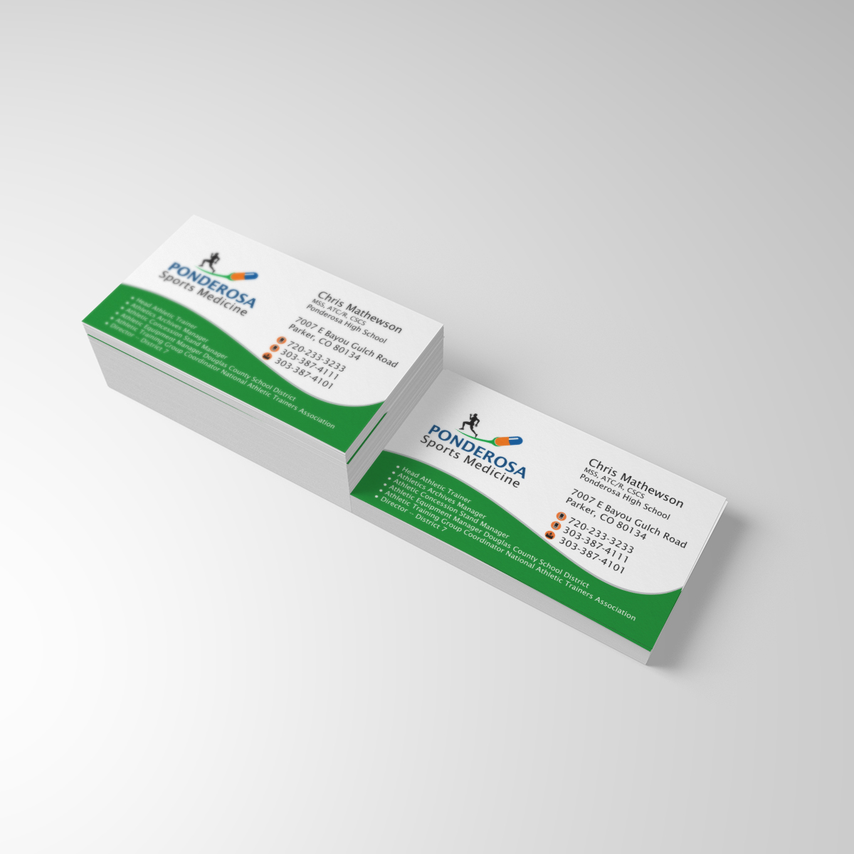 Business Card Design by dkthedon for Ponderosa High School | Design #3934917