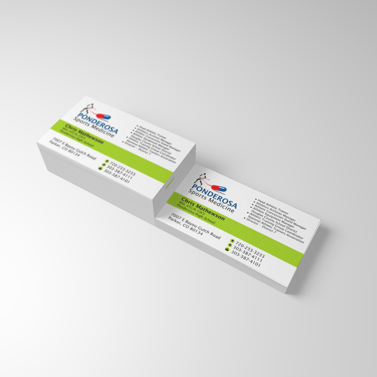 Business Card Design by dkthedon for Ponderosa High School | Design #3934931