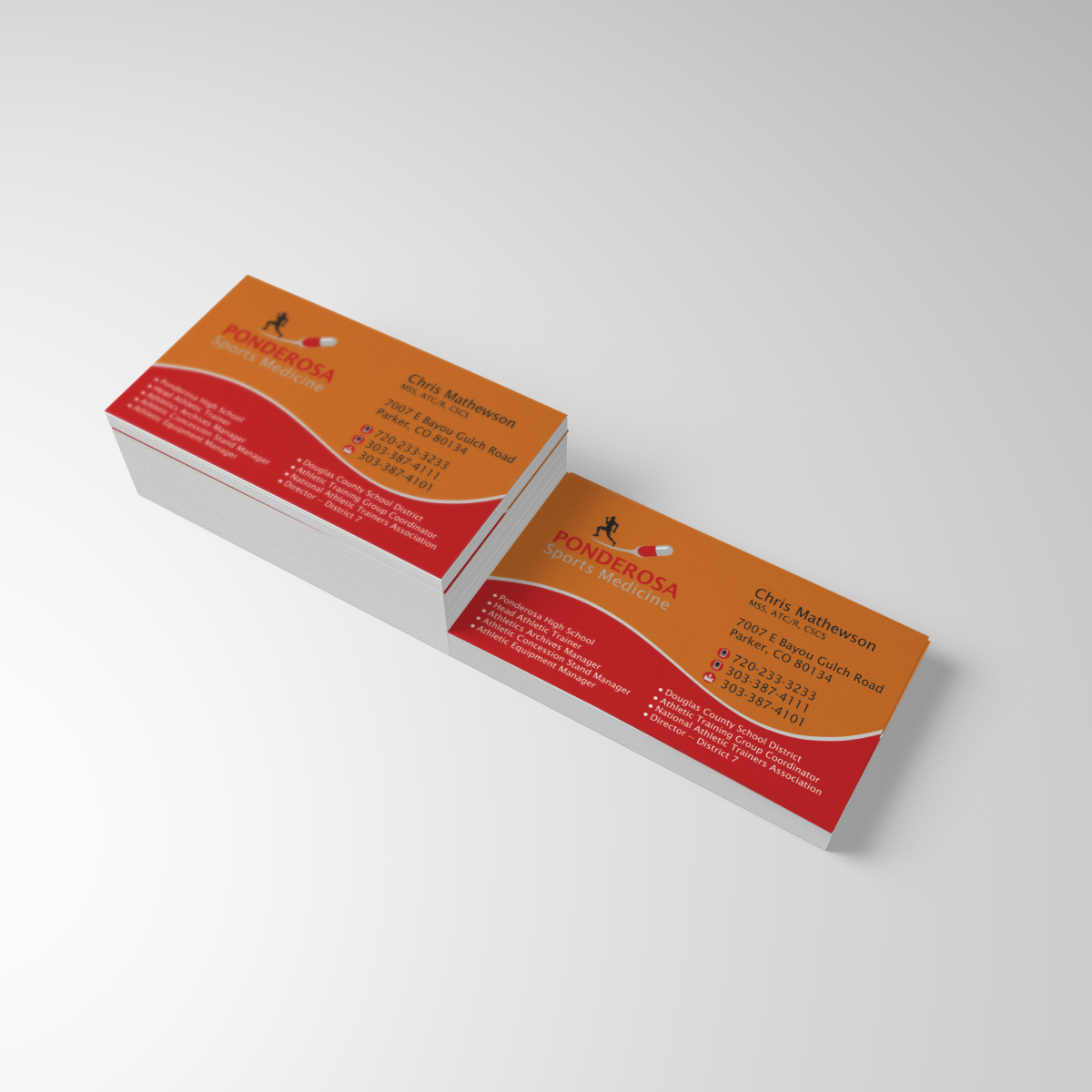 Business Card Design by dkthedon for Ponderosa High School | Design #3942449