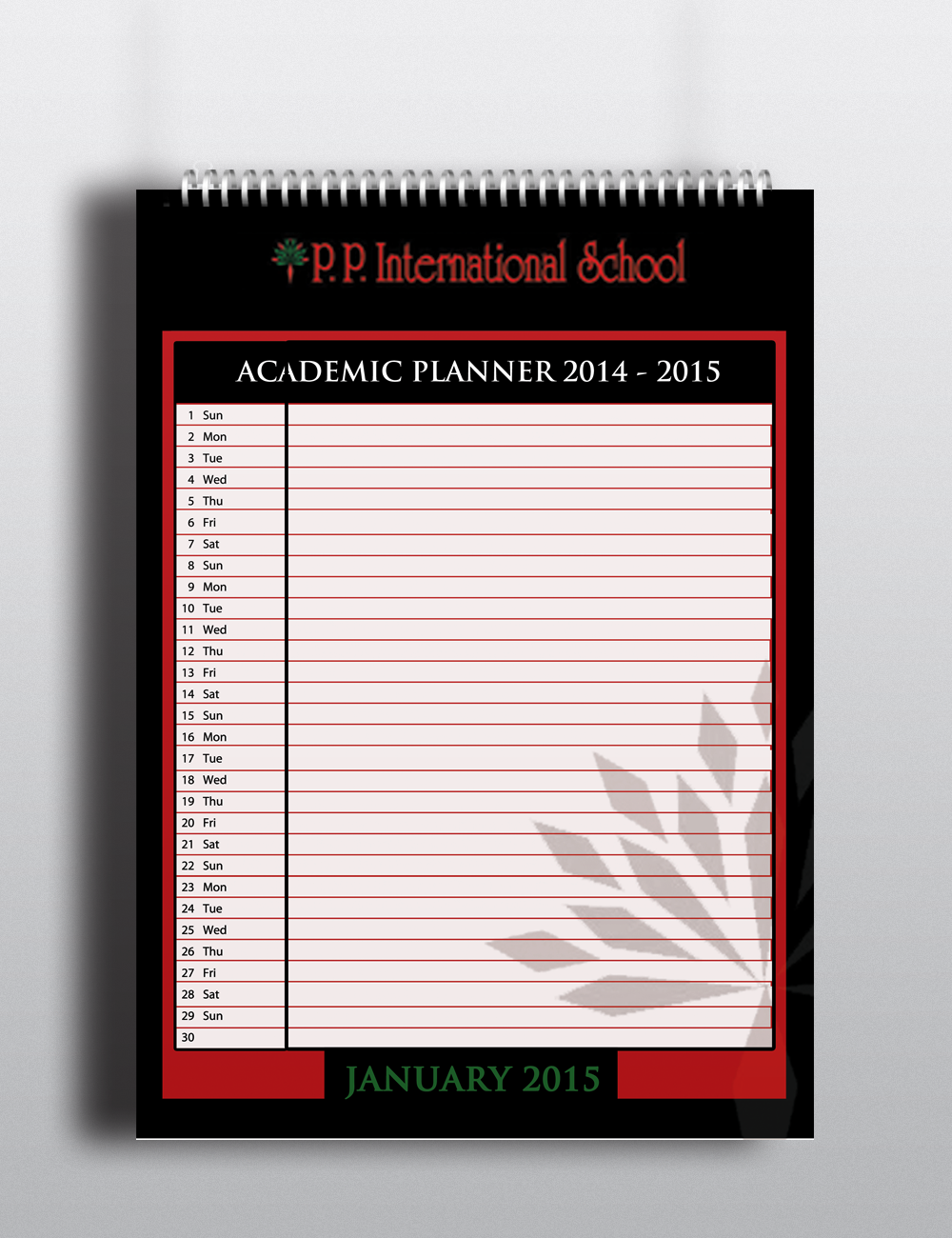 Diseño de Papelería por Sarah Mathews para PP INTERNATIONAL SCHOOL | Diseño #4222832