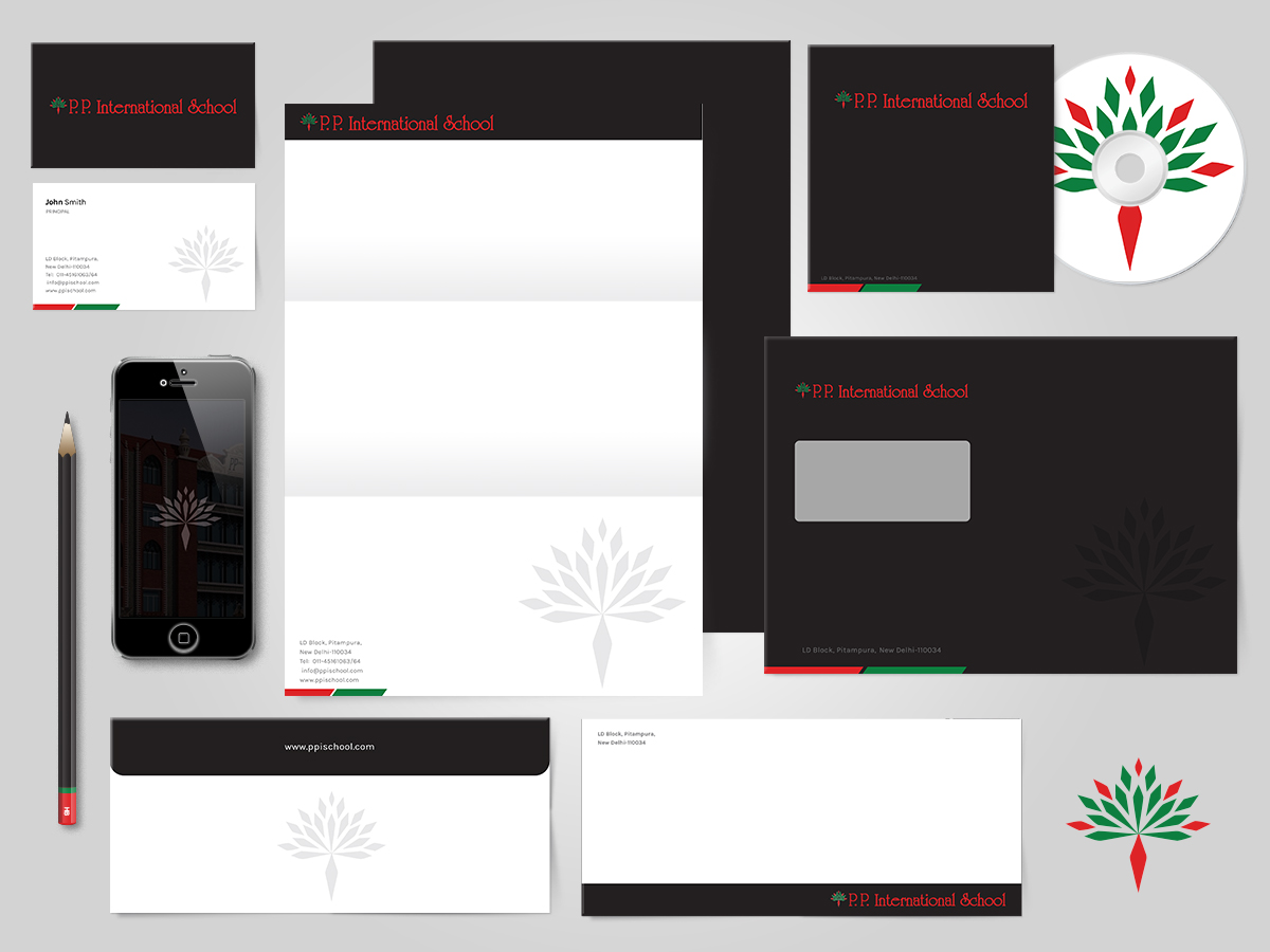Diseño de Papelería por Cyanide Designz para PP INTERNATIONAL SCHOOL | Diseño #4415686