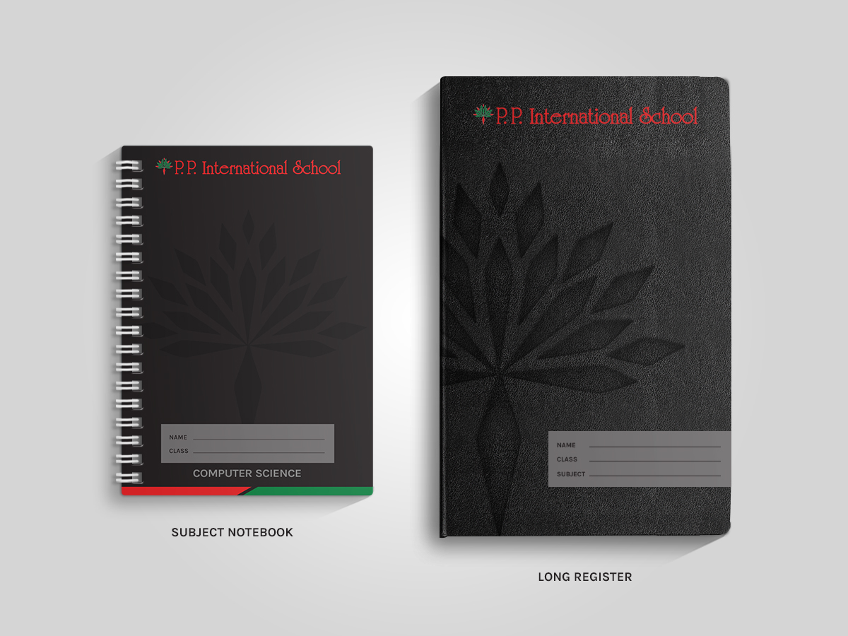 Stationery Design by Cyanide Designz for PP INTERNATIONAL SCHOOL | Design #4476017