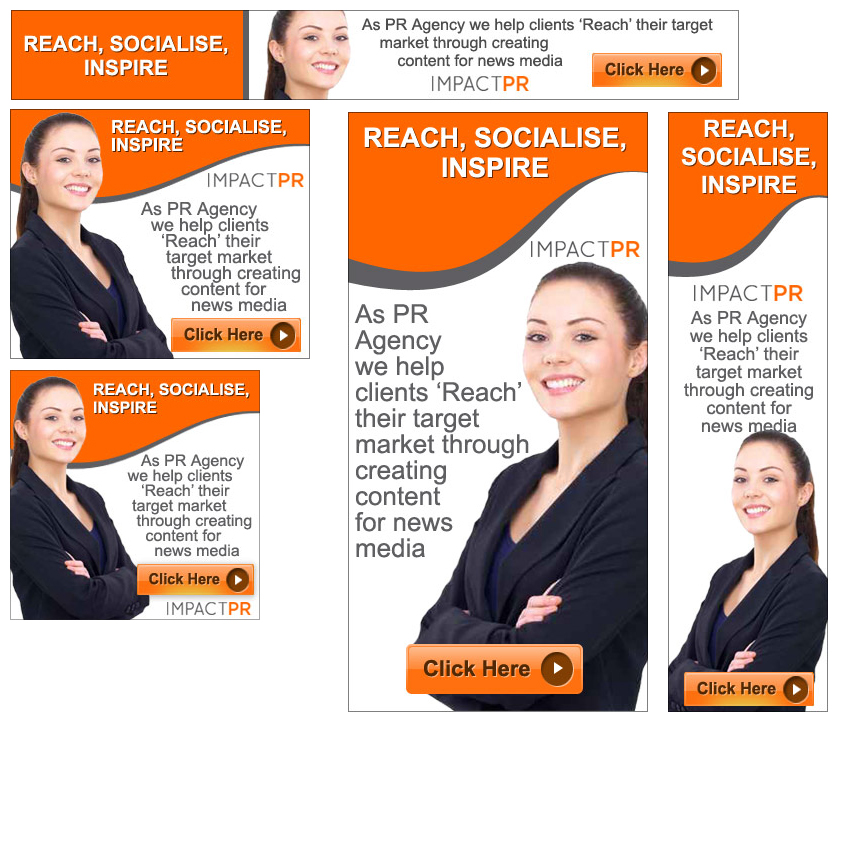 Banner Ad Design by DesignXyz for Impact PR | Design #3993278