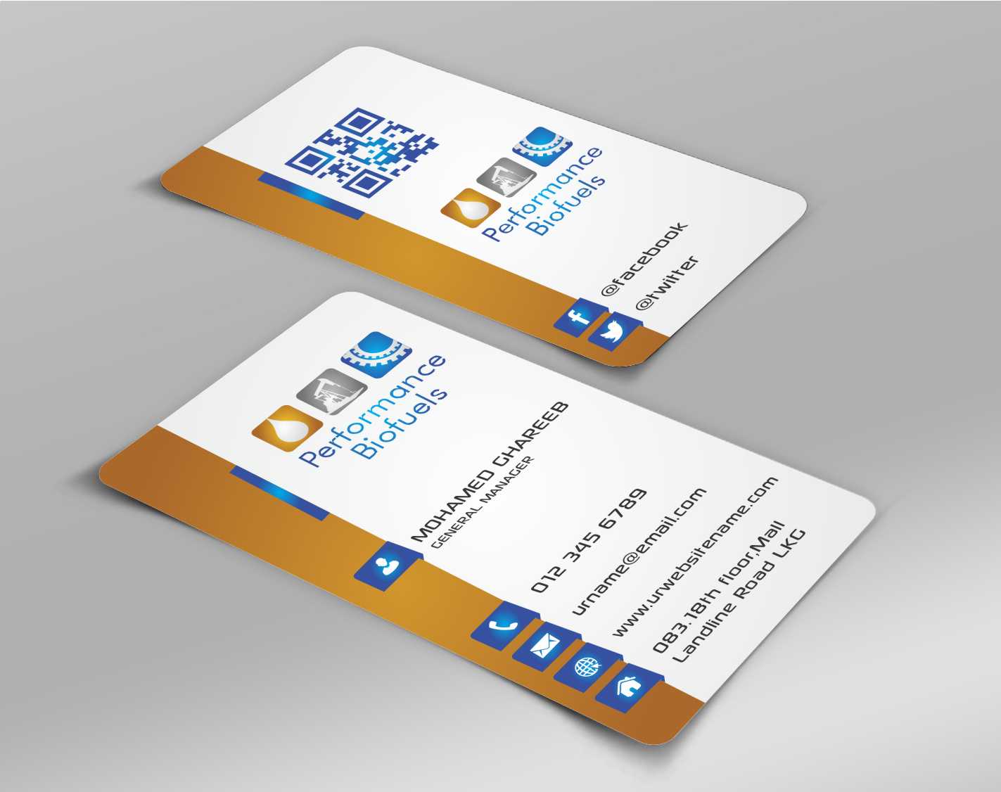 Visitenkarten-Design von AwsomeD für Performance Biofuels Inc. | Design #3961769