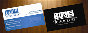 Business Card Design by HarmiDesigning for HBS Resources | Design: #3931823