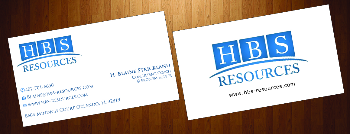 Business Card Design by harmi_199 for HBS Resources | Design #3931835