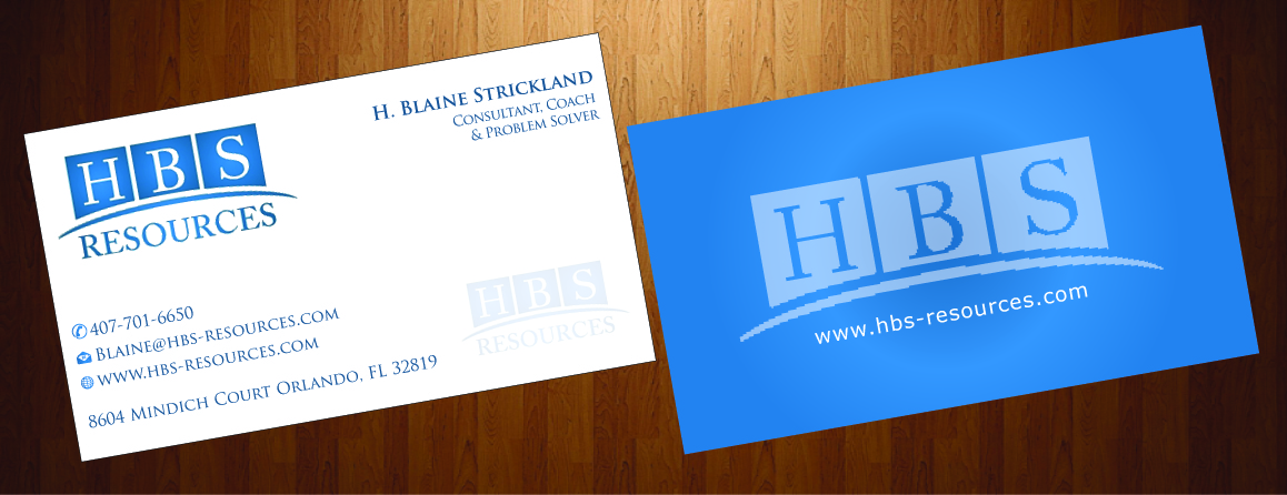 Business Card Design by harmi_199 for HBS Resources | Design #3931839