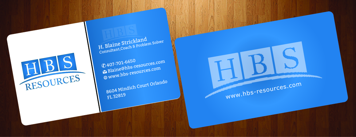 Business Card Design by harmi_199 for HBS Resources | Design #3931873