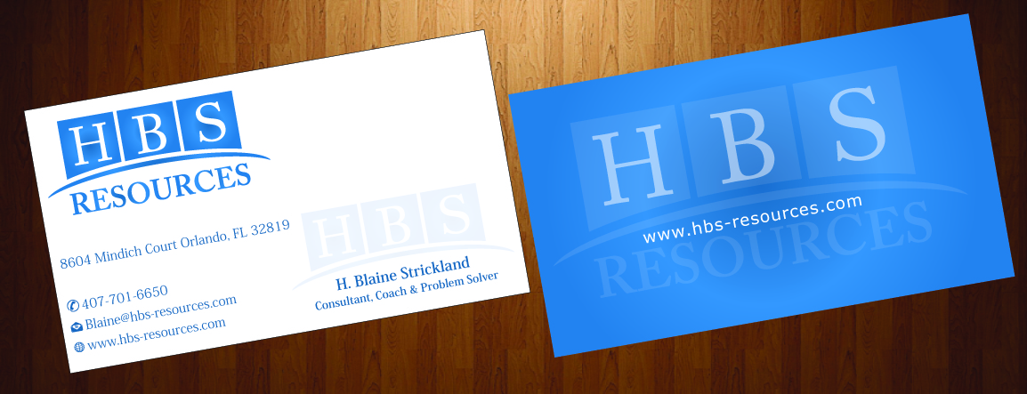 Business Card Design by harmi_199 for HBS Resources | Design #3933118