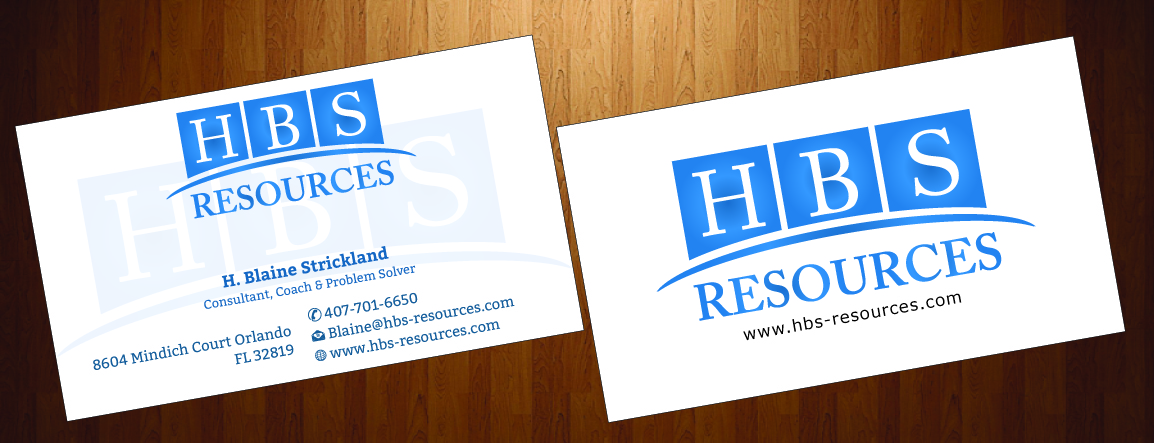 Business Card Design by HarmiDesigning for HBS Resources | Design #3933123